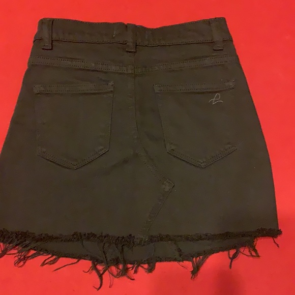 DL1961 Girls Jenny Black dark-wash Denim Skirt size 8 - Picture 6 of 9